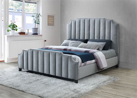 channel tufted double bed